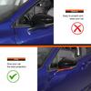Red Carbon Rearview Mirror Anti-Scratch Trim Sticker For Subaru Crosstrek 2024+