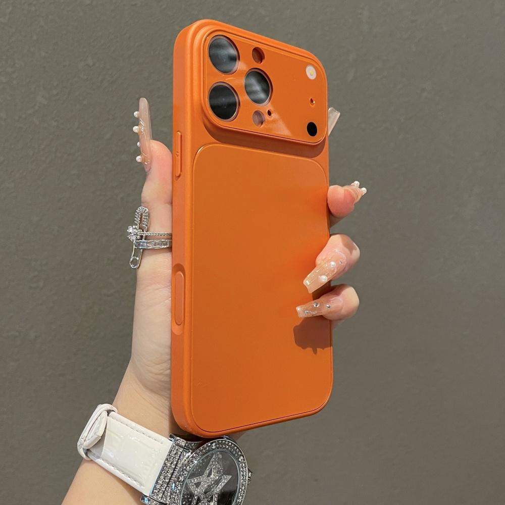 Роскошный Матовый Жесткий Акриловый Бронированный Чехол для iPhone 17 Air 16 15 14 13 Pro Max 17pro Однотонный Защитный Чехол-Бампер