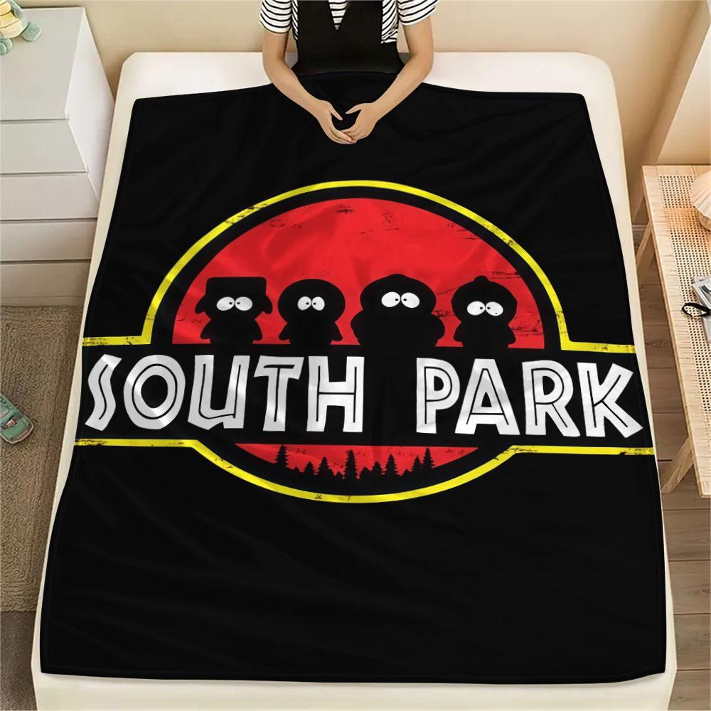 South Park Art Printed Flannel Blanket, soft throw for bedroom sofa, washable, fan merchandise, great gift.