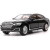 Игрушечный автомобиль BMW M760Li из сплава 1/24, модель 6-дверного автомобиля со звуком и светом, коллекция подарков для детей