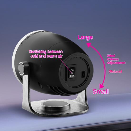 Автомобильный обогреватель и размораживатель 12 В/24 В 2-в-1 Портативный воздушный обогреватель для удаления запотевания лобового стекла Быстрый нагрев