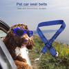 Ремень Безопасности для Собаки в Автомобиле Эластичная Светоотражающая Страховочная Поводок-Тяга