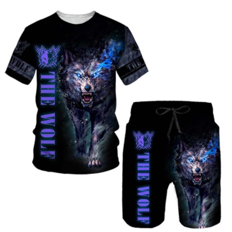 Летняя мужская футболка с 3D принтом и шорты, комплект свирепого льва, мужская спортивная одежда, спортивный костюм с круглым вырезом и коротким рукавом, классная мужская одежда