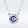 Devil's Eye S925 Sterling Silver Necklace Zircon Pendant for Women Evil's Eye Necklace Custom Fine Jewelry Necklaces