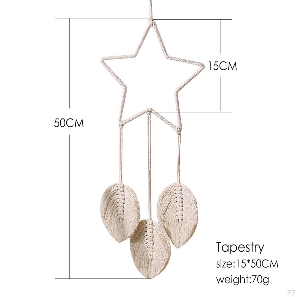 Bohemian Macrame Wall Hanging Tapestry Handmade Handcrafted Art Decor Decoration