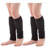 Nakachu Shoten Silk Leg Warmers of Silk Thread Those Nights When You Want To Fall Asleep (Set 2) - Shop's "For Early" (Black)