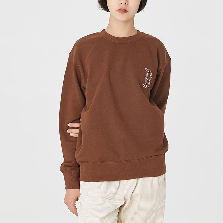 Новые толстовки MLB Old Flower Унисекс Темно-коричневый 3AMTM0624-43BRD