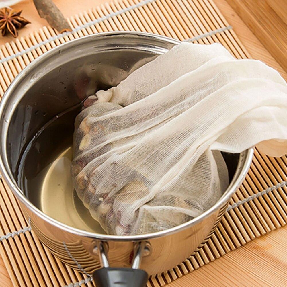Reusable Cotton Food Filter Bag Soft Texture Filter Nut Milk Squeeze Juice