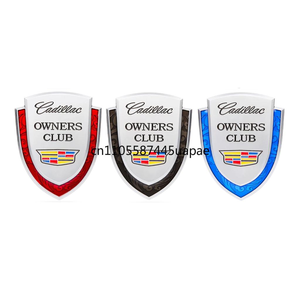 AABHT1 Alloy Car Rear Trunk Emblem Fender Side Badge Decals for Cadillac ATS BLS CT4 CT5 SLR SRX STS XT5 XT6 XTS Escalade Deville DTS