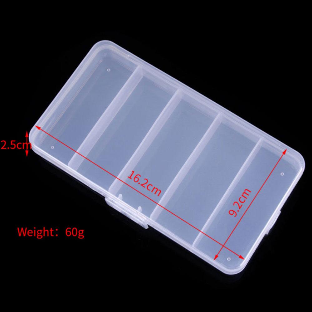 Transparent Fish Lure Storage Utility Box for Lure Organize clear Plastic Fishing Tackle Box