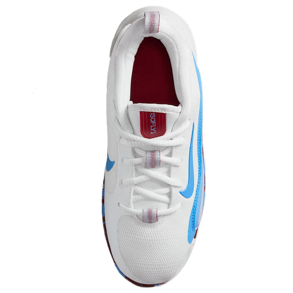Nike Isofly Comfortable Fashionable Simple Versatile Kids Basketball Shoes Kids Sneakers White Blue FN4384-101