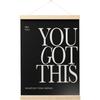 FGFK pirational Office Wall Art Poster Hanger Frame, Be the Person You Want to Work with Motivational Canvas Prints Framed Wall Decor for Home Office