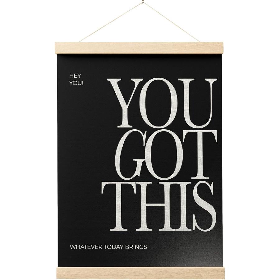 FGFK pirational Office Wall Art Poster Hanger Frame, Be the Person You Want to Work with Motivational Canvas Prints Framed Wall Decor for Home Office
