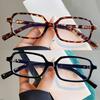 Y2K Leopard Small Frame Glasses Women Retro Fashion Simple Vintage Female Girls Eyeglasses Decorative Anti-Blue Light Eyeglasses