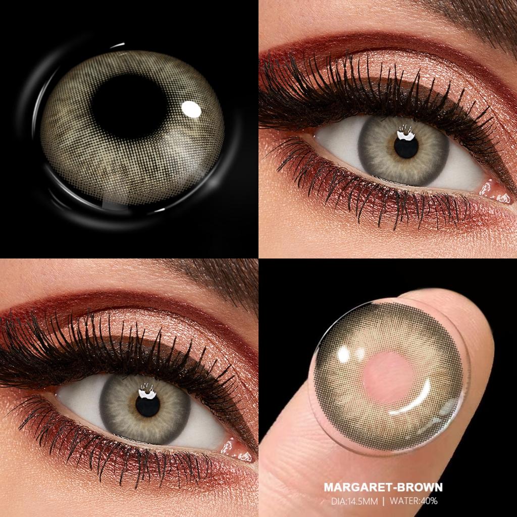 FUNSACHY НОВЫЕ 1 пара зеленых контактных линз для глаз Натуральные цветные линзы Цветные глаза Синие линзы Косметические серые зрачки Ежегодно