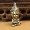 Pure Brass Sun Wukong Zodiac Monkey Men's Car Keychain Qitian Dasheng Pendant Chinese Style Creative