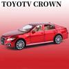 1/32 Toyota Crown Alloy Luxury Sedan Модель автомобиля Литая металлическая игрушка Высокая имитация Звук и свет Инерционный механизм Коллекционные предметы Подарок детям