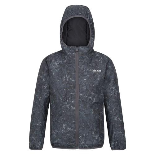 Regatta Childrens/Kids Volcanics VII Terrain Print Reflective Waterproof Jacket