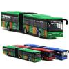 Alloy Compact Pull-Back Double-Section Toy Bus for Children