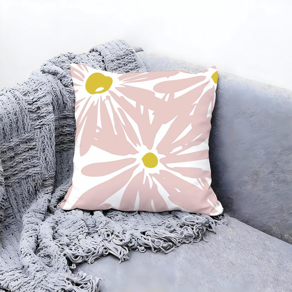 blooming flowers Cushion Cover Premium Comfort Reversible Pillow Cove Two in One Design for Any Room Car Interior