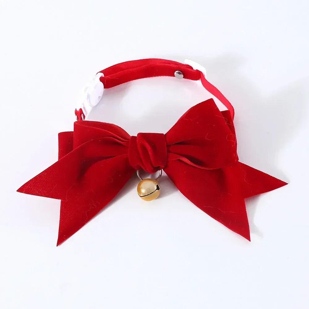 Кошачий ошейник с колокольчиком и стильным галстуком-бабочкой, отрывной кошачий ошейник, аксессуары для кота, кошки, маленьких котят, костюм для щенка для питомца-мальчика, питомца-девочки