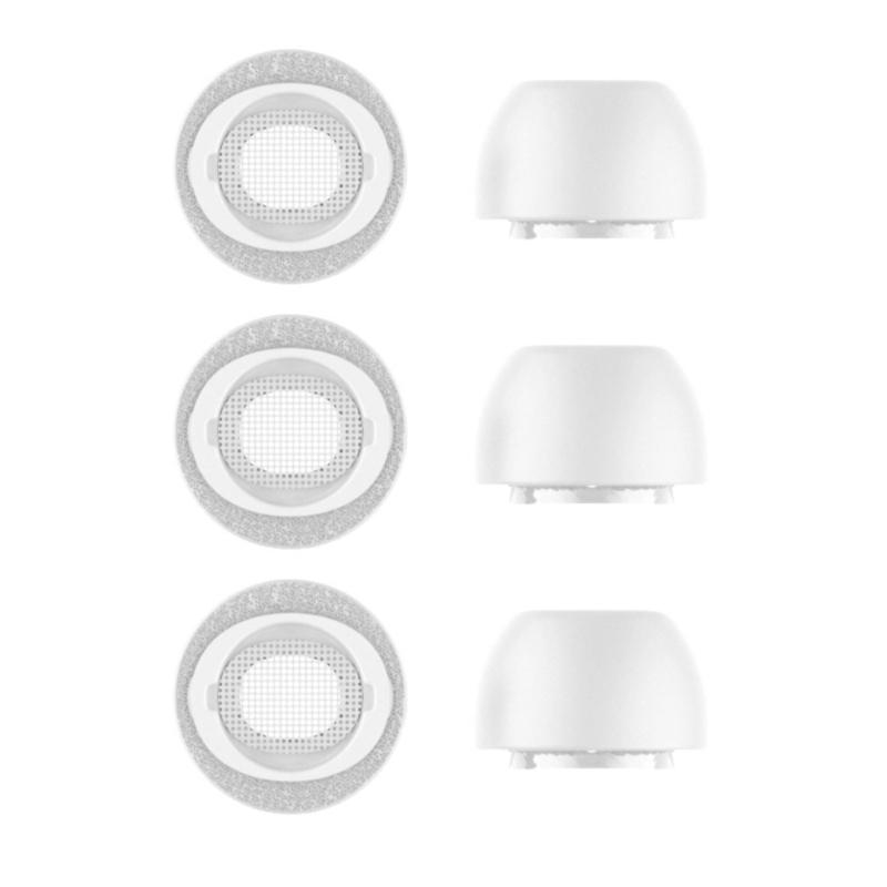 2 пары удобных амбушюр из пены с эффектом памяти для надежной посадки и шумоподавления для пользователей Buds 3Pro. Повышают стабильность.