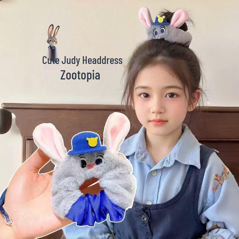 Zootopia Judy Hopps Headband & Hair Clips - Cute Hair Accessories for Women & Children