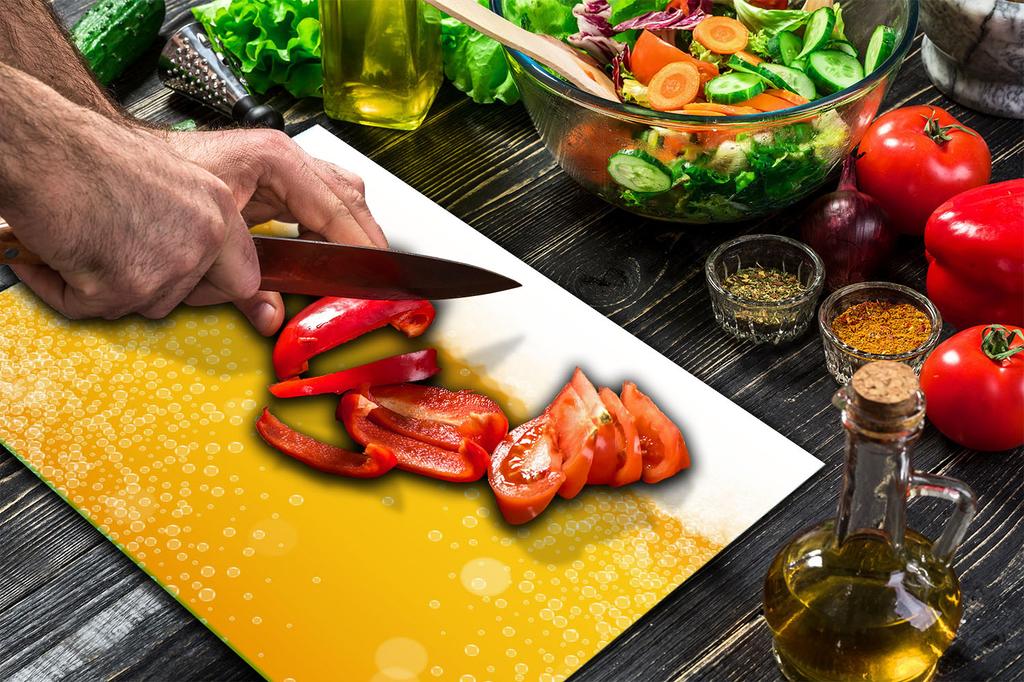 GLASS CUTTING BOARD 52x40 BEER