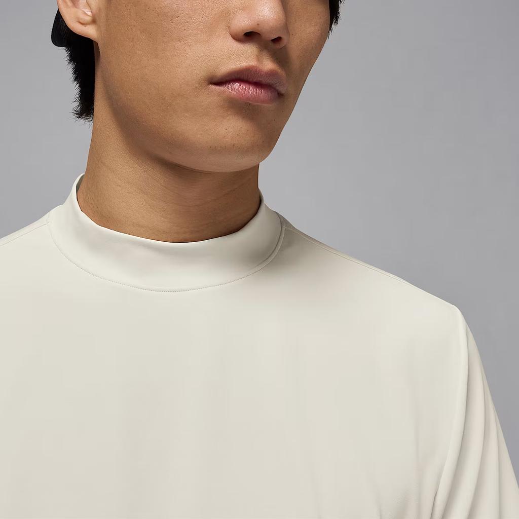 Jordan Однотонная футболка-поло с коротким рукавом Мужские топы Бежевый IB3685-030