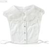 Fashion Women's Embroidery Shirt Fake Collar Removable Mujer Faux Cols White Sweater False Collar Lapel Shirt Blouse Detachable