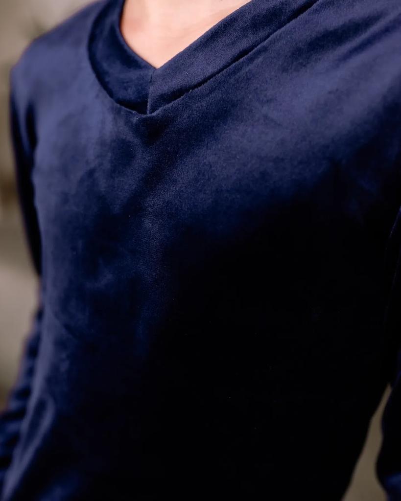 Пижама – Плюшевый велюровый комплект для мальчиков-подростков, Теплый зимний комфорт, Зима, 6412-030 HC