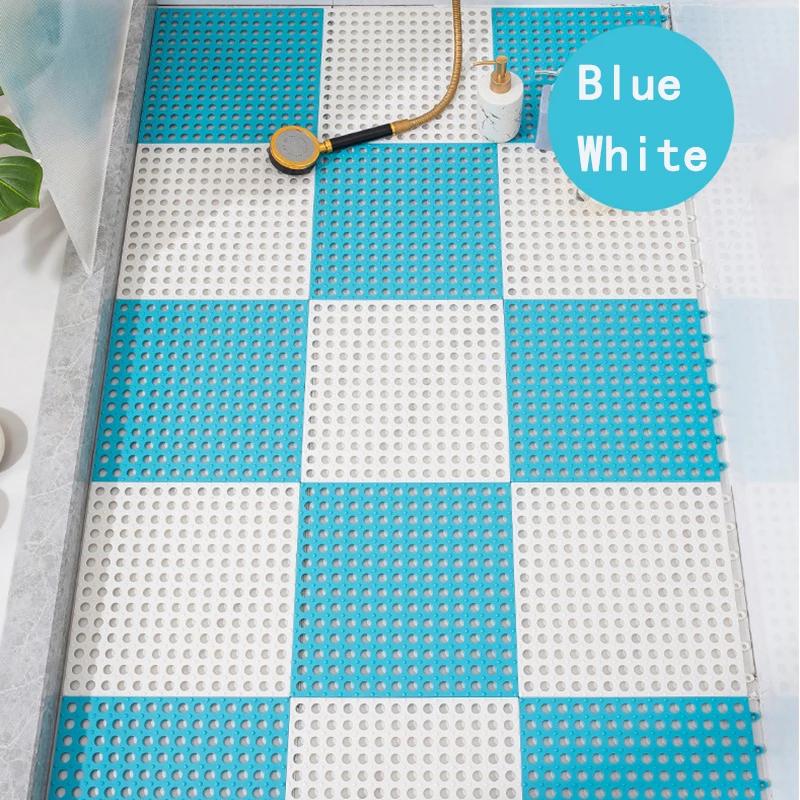 30x30 см Нескользящий коврик для ванной комнаты Бытовая ванная комната Туалет Сращивание Лоскутное Заземляющий Коврик Коврики для ног Ванна Душ Водонепроницаемые Коврики