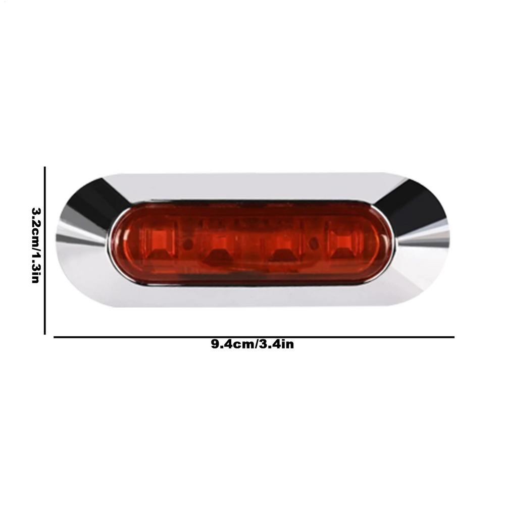 Боковой фонарь грузовика 4 LED Задний боковой габаритный фонарь и указатели поворота 12/24v Указатели поворота Светодиодный боковой габаритный фонарь Лампа