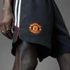 Adidas Manchester United UBP Classic Fashion Simple Versatile Solid Color Striped Sports Shorts Men Shorts Black JF0369