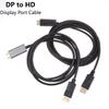 Dp To Hd Cable 1.8/3M 4K HD Adapter Cable Computer Monitor Cable Convert Large Dp To Hd For Computer Laptop TV Projector Monitor