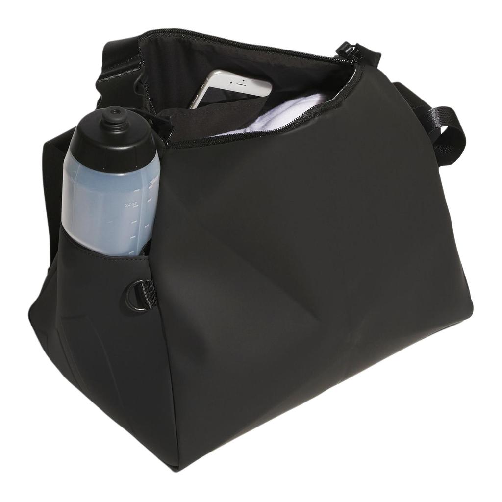 Adidas Полиуретановая наплечная сумка сумка-кроссбоди сумочка унисекс черная Adidas JX5477