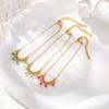 Statement Beaded Dangling Bracelet for Women, Gold Plated Stainless Steel, Adjustable Handmade Wristband Jewelry Waterproof
