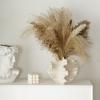 Богемская керамическая ваза в форме цветка, ваза в стиле пампас, минималистская настольная ваза в скандинавском стиле для каминной полки, обеденного стола, декора офисного стола