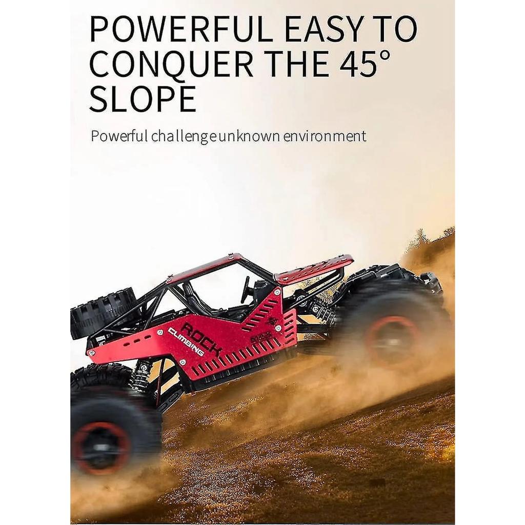 2 In 1 Rc Cars Remote Control Car 1:14,25 Mph 40 Km/h,4wd Trucks(red)