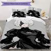 NieR Automata Pattern Bedding uilt Set uilt Cover Pillowcase Home Decoration Birthday Gift (1 * duvet cover + 2 * pillowcase without core)