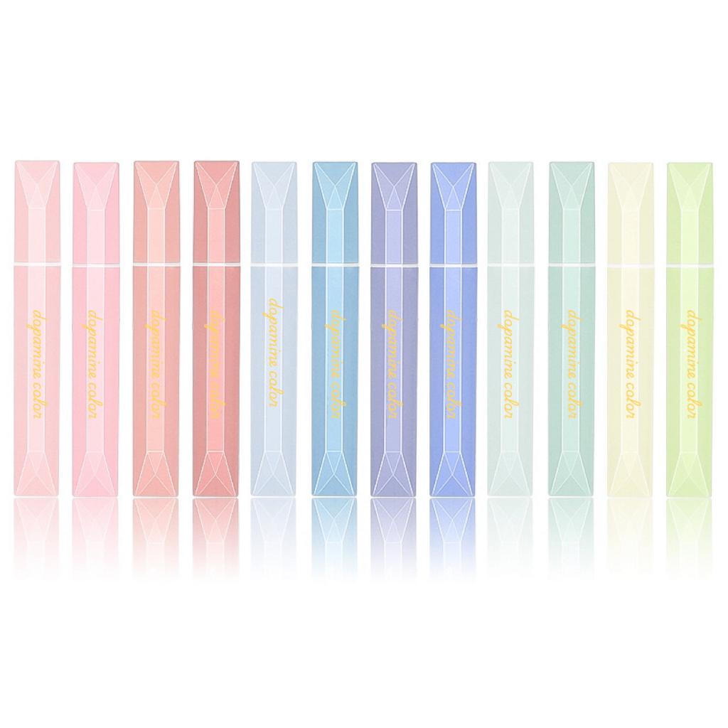 Четырехугольные 4 шт. хайлайтер - Яркие случайные цвета, не размазывающиеся маркеры для студентов и офисного использования