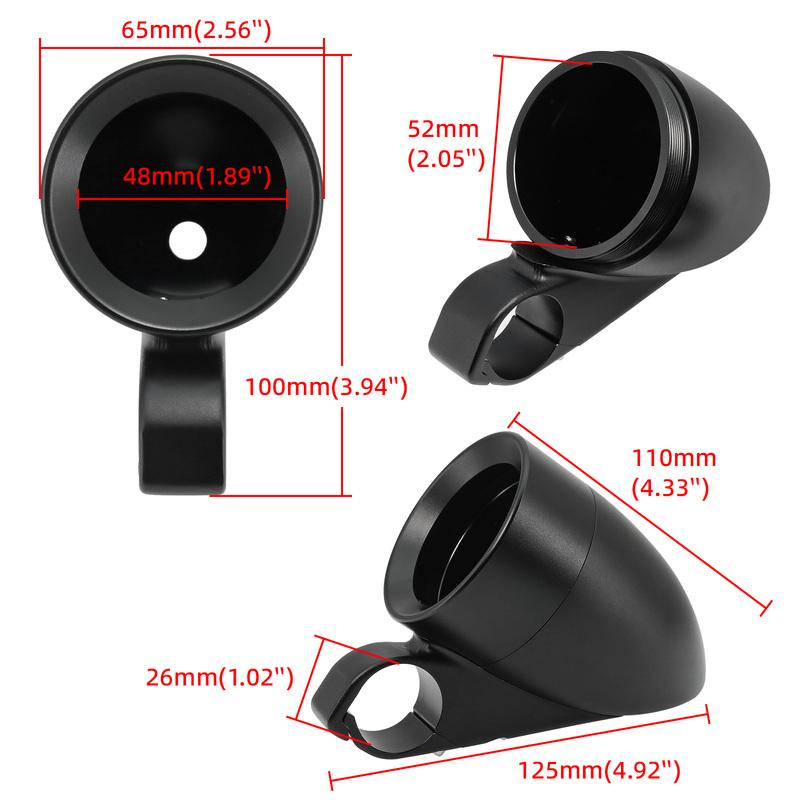 1 Piece Universal 52mm Holder Mount Cup Fit 52mm Gauge Cover Motorcycle Speedometer Meter Tachometer Gauge Holder