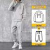 Men's Velvet-Enhanced Korean Style Casual Sports Suit – Trendy, Handsome Autumn/Winter One-Piece Sweater Set