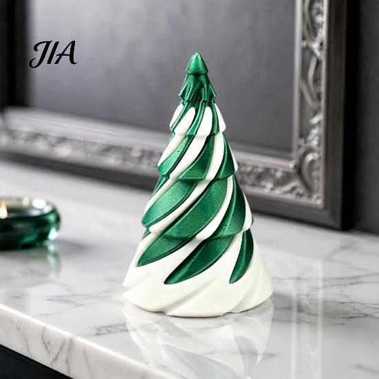Stocking Stuffers for Teens Mini Christmas Tree Fidget Toy, Spiral Cone Toy Stress Creative Office Desk Toys Relief, Contrast Color Plastic