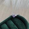 High Value Nine Purple From Fire Sweet Sister Dream Wind Purple Zircon Diamond Star Moon Butterfly Open Ring Stacked Ring