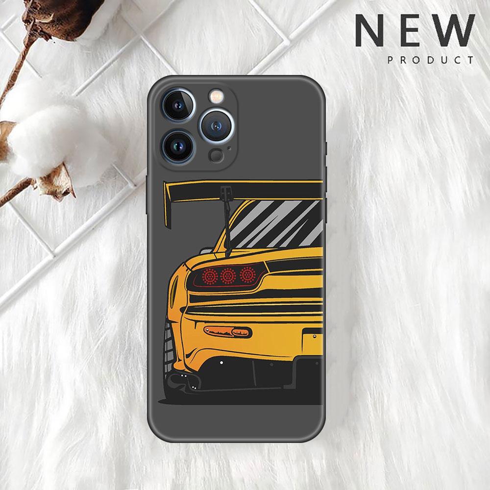 Чехол для Apple iPhone 11 13 12 14 Pro 7 Plus XR X XS Max 6 6S 13Pro SE 2022, силиконовый чехол для телефона, японский JDM, спортивные автомобили, комиксы