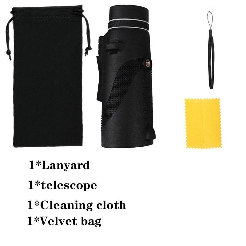 Монокулярный бинокль, Монокулярный бинокль HD Vision с дальним зумом со штативом или без него Портативный компактный бинокль для наблюдения за птицами