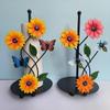 Metal Art Sunflower Tissue Holder Paper Towel Holder for Kitchen Decor Accessories Room Living Room Butterfly 3D Tissue Holder Storage