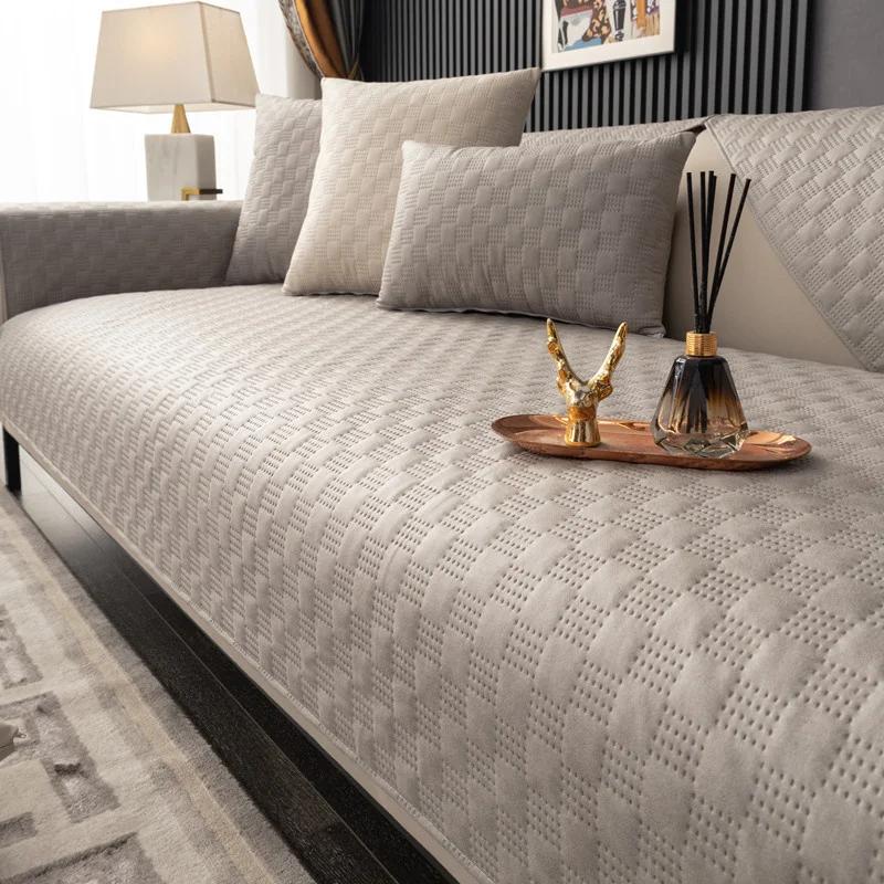 Водоотталкивающий прохладный летний чехол для дивана, роскошный нескользящий диван, полотенце для гостиной, против царапин, кошек, собак, детский коврик, домашний декор