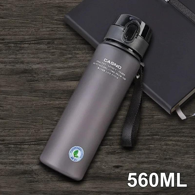 400 мл/560 мл Матовая спортивная бутылка для воды Не содержит BPA Защищенная от протечек спортивная бутылка для воды Туризм Пеший туризм Портативная Уличная Езда Бутылки для спортзала